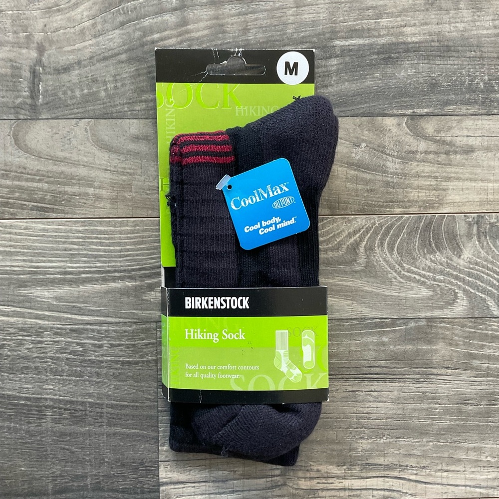 VTG Birkenstock Coolmax Hiking Socks Unisex MEDIUM Women’s 6.5-9.5 Men’s 5.5-8.5 - Picture 1 of 8